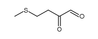 4-(methylthio)-2-oxo-1-butanal Structure