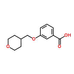 3-(Tetrahydro-2H-pyran-4-ylmethoxy)benzoic acid结构式