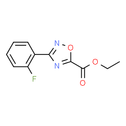 Ethyl 3-(2-fluorophenyl)-1,2,4-oxadiazole-5-carboxylate Structure