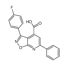 3-(4-fluorophenyl)-6-phenylisoxazolo[5,4-b]pyridine-4-carboxylic acid Structure