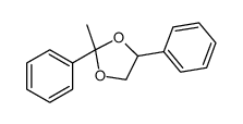 2-methyl-2,4-diphenyl-1,3-dioxolane结构式