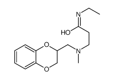 3-[2,3-dihydro-1,4-benzodioxin-3-ylmethyl(methyl)amino]-N-ethylpropanamide Structure