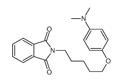 2-[5-[4-(dimethylamino)phenoxy]pentyl]isoindole-1,3-dione Structure