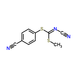 4-Cyanophenyl methyl cyanocarbonodithioimidate结构式