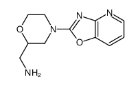 [4-([1,3]oxazolo[4,5-b]pyridin-2-yl)morpholin-2-yl]methanamine结构式