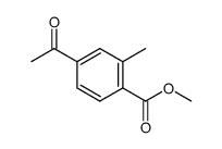 methyl 4-acetyl-2-methylbenzoate结构式