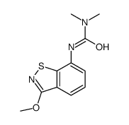 3-(3-methoxy-1,2-benzothiazol-7-yl)-1,1-dimethylurea结构式