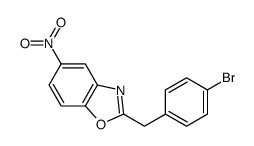 2-[(4-bromophenyl)methyl]-5-nitro-1,3-benzoxazole Structure