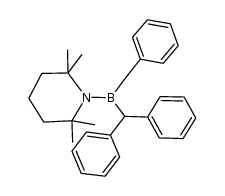 benzyl(diphenylmethyl)(2,2,6,6-tetramethylpiperidino)borane Structure