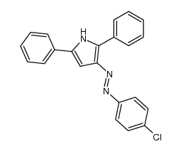 3-p-Chlorophenylazo-2,5-diphenylpyrrole结构式