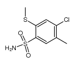 4-chloro-5-methyl-2-methylthiobenzenesulphonamide Structure