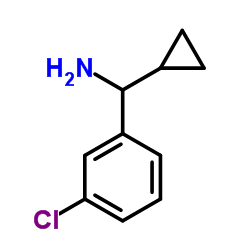 1-(3-Chlorophenyl)-1-cyclopropylmethanamine Structure