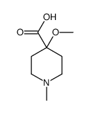 1-甲基-4-甲氧基-哌啶-4-羧酸结构式