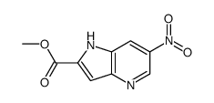 methyl 6-nitro-1H-pyrrolo[3,2-b]pyridine-2-carboxylate structure
