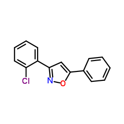 ISOXAZOLE, 3-(2-CHLOROPHENYL)-5-PHENYL-结构式