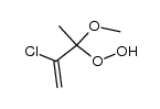 (2-Chlor-1-methoxy-1-methyl-2-propenyl)hydroperoxide Structure
