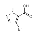 4-溴-1H-吡唑-5-羧酸结构式