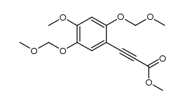 methyl 3-(4-methoxy-2,5-bis(methoxymethoxy)phenyl)propiolate Structure
