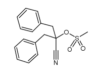 2-benzyl-2-(methanesulfonyloxy)-3-phenylpropionitrile Structure