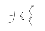 5-tert-amyl-3-chloro-o-xylene结构式