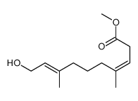 methyl 10-hydroxy-4,8-dimethyldeca-3,8-dienoate Structure