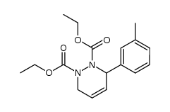 3-m-tolyl-3,6-dihydro-pyridazine-1,2-dicarboxylic acid diethyl ester结构式