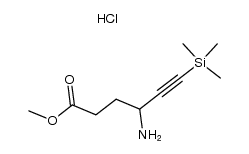 methyl 4-amino-6-(trimethylsilyl)-5-hexynoate hydrochloride结构式