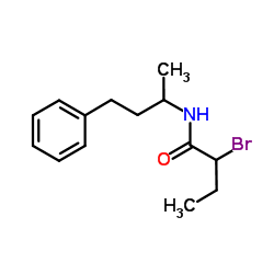 2-Bromo-N-(4-phenyl-2-butanyl)butanamide结构式