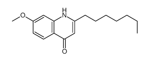 2-heptyl-7-methoxy-1H-quinolin-4-one Structure