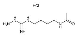 1-amino-3-acetamidobutylguanidine hydrochloride Structure