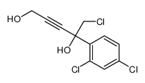 5-chloro-4-(2,4-dichlorophenyl)pent-2-yne-1,4-diol结构式