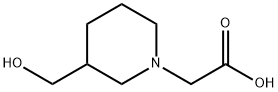 2-(3-(hydroxymethyl)piperidin-1-yl)acetic acid Structure