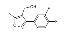 [3-(3,4-difluoro-phenyl)-5-methyl-isoxazol-4-yl]-methanol Structure