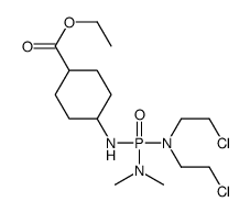 ethyl 4-[[bis(2-chloroethyl)amino-(dimethylamino)phosphoryl]amino]cyclohexane-1-carboxylate Structure