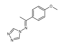 (E)-N-[1-(4-methoxyphenyl)ethylidene]-4H-1,2,4-triazol-4-amine结构式