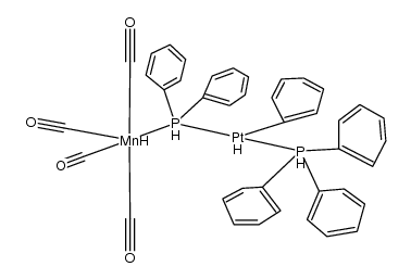 (OC)4Mn(μ-PPh2)(μ-H)PtPh(PPh3) Structure