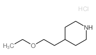 4-(2-Ethoxyethyl)piperidine hydrochloride结构式