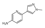 6-(1-methyl-1H-pyrazol-4-yl)pyridin-3-ylamine结构式