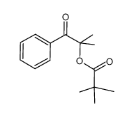 2-methyl-1-oxo-1-phenylpropan-2-yl pivalate结构式