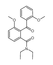 N,N-(diethyl)-2-(2-methoxybenzoyl)-3-methoxybenzene-1-carboxamide Structure