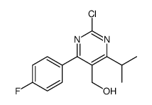 [2-chloro-4-(4-fluorophenyl)-6-propan-2-ylpyrimidin-5-yl]methanol Structure