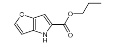 propyl 4H-furo[3,2-b]pyrrole-5-carboxylate结构式