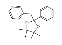 2-benzyl-4,4,5,5-tetramethyl-2-phenyl-1,3-dioxolane结构式