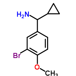 1-(3-Bromo-4-methoxyphenyl)-1-cyclopropylmethanamine Structure