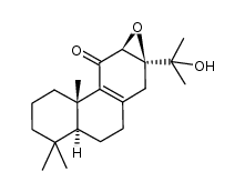 12β,13β-epoxy-15-hydroxy-8-abieten-11-one Structure