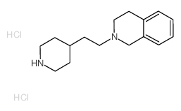 2-[2-(4-Piperidinyl)ethyl]-1,2,3,4-tetrahydroisoquinoline dihydrochloride Structure
