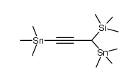 3-(trimethylsilyl)-1,3-bis(trimethylstannyl)propyne Structure