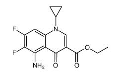 ethyl 5-amino-1-cyclopropyl-6,7-difluoro-1,4-dihydro-4-oxoquinoline-3-carboxylate Structure