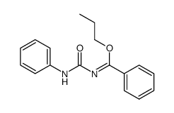 propyl N-(phenylcarbamoyl)benzimidate结构式