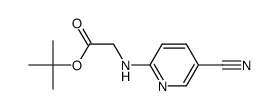 tert-butyl N-(5-cyanopyridin-2-yl)glycinate结构式